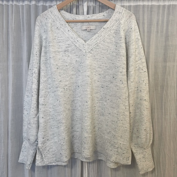 Loft Cozy Speckle Sweater, Like New - Picture 1 of 6